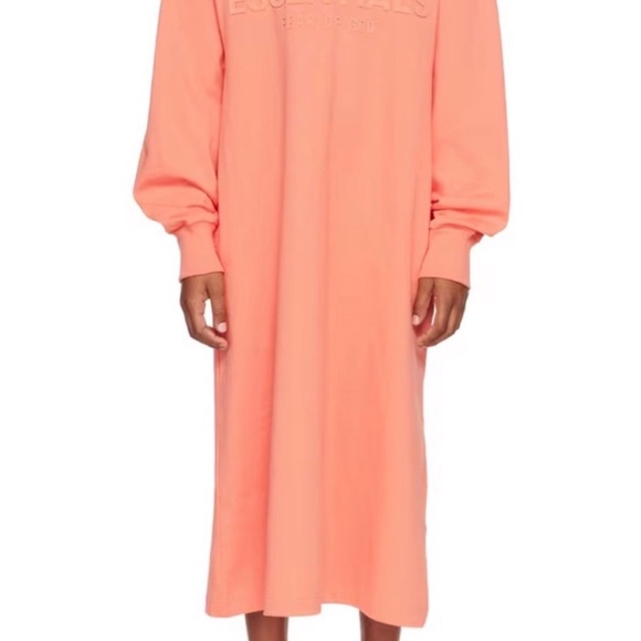 Essentials Coral Crewneck Tshirt Dress - Picture 3 of 7